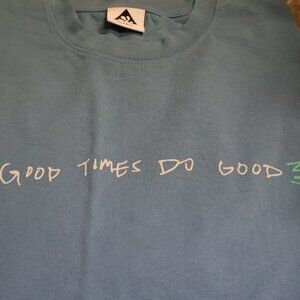 Wasted Collective Unisex Short Sleeved T-Shirt Blue Small NWT
